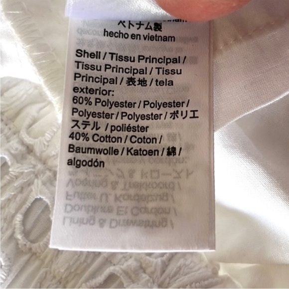 NWT J. Crew Pull-On Easy Pant White Eyelet - Picture 9 of 12